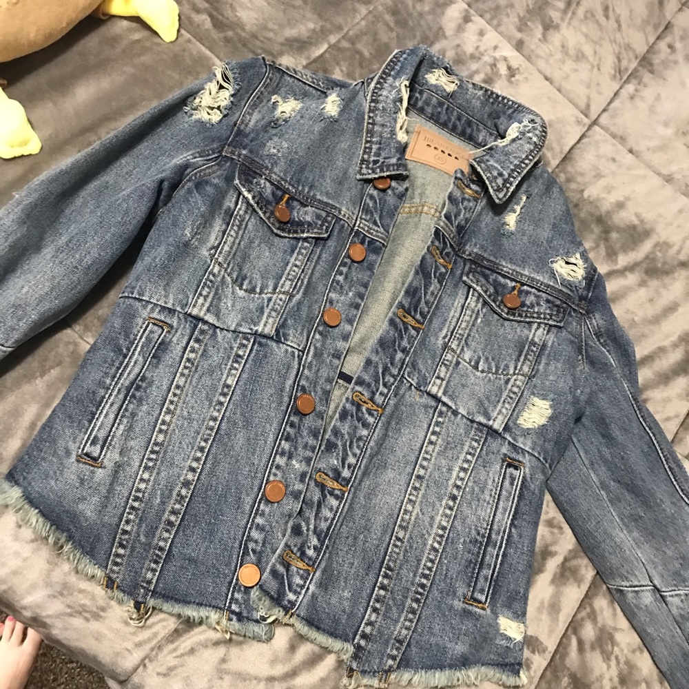 BlankNYC Distressed Denim Jacket
